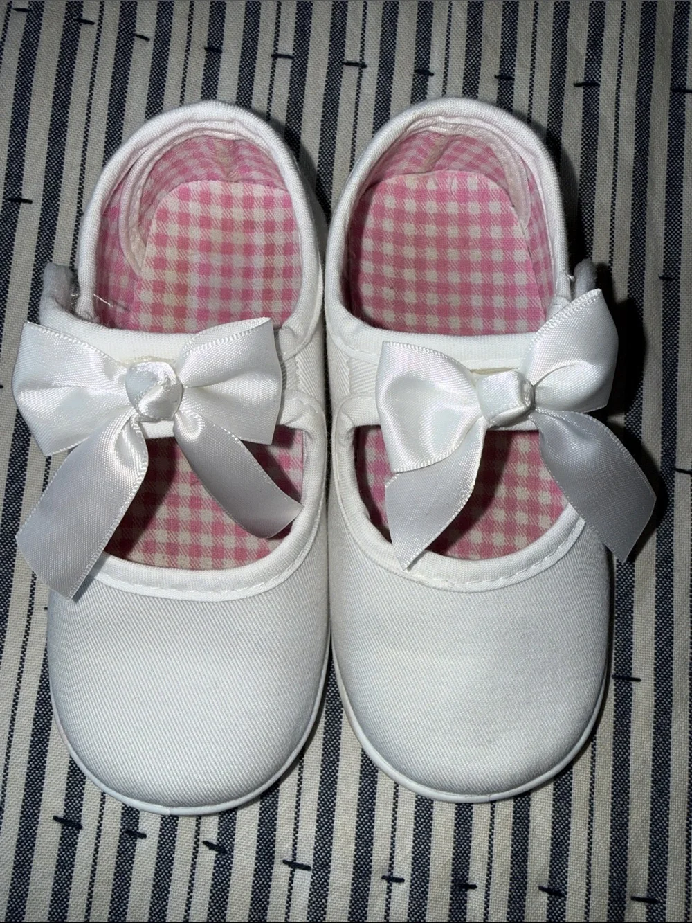 Girls White Bow Mary Jane Shoes